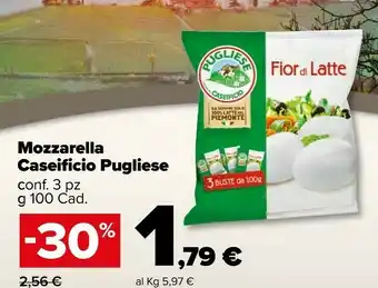 Carrefour Market Caseificio pugliese Fior di latte offerta