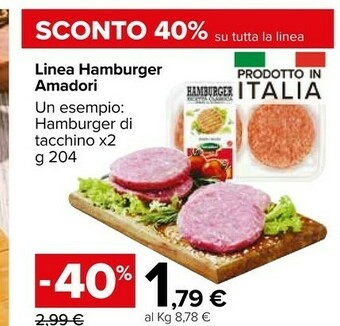 Carrefour Market Amadori Hamburger offerta
