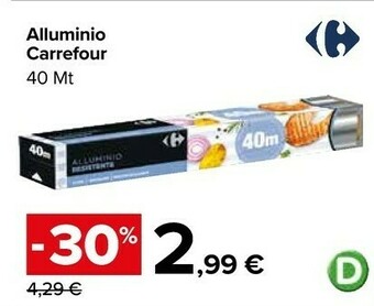 Carrefour Market Carta stagnola offerta