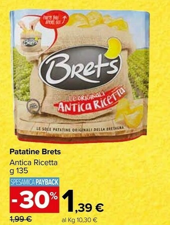 Carrefour Market Brets Patatine offerta