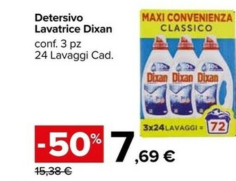 Carrefour Market Dixan Detersivo lavatrice offerta