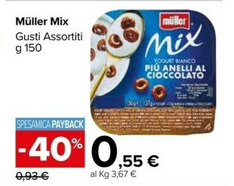 Carrefour Market Muller Yogurt offerta
