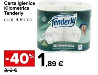Carrefour Market Tenderly Carta igienica offerta