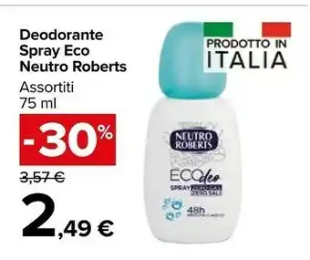 Carrefour Market Neutro Roberts Deodorante offerta