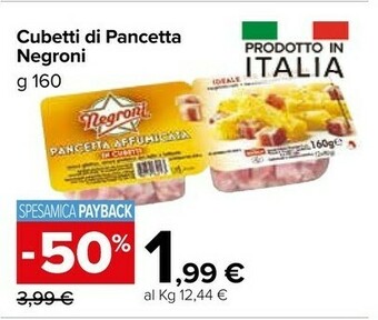Carrefour Market Negroni Pancetta offerta