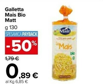Carrefour Market Matt Gallette di mais offerta