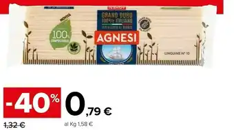 Carrefour Market Agnesi Pasta di semola offerta