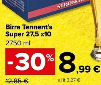 Carrefour Market Tennent's Birra offerta