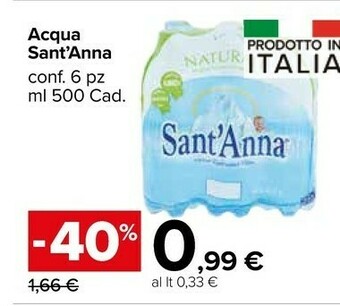 Carrefour Market Sant'anna Acqua Sant'Anna offerta