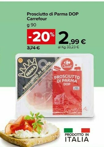 Carrefour Market Prosciutto di Parma offerta