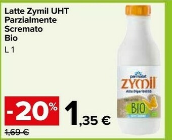 Carrefour Market Latte parzialmente scremato offerta