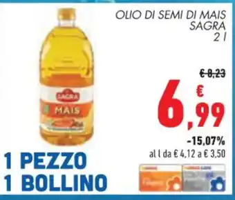 Conad Sagra Olio Di Semi di Mais 2 l offerta