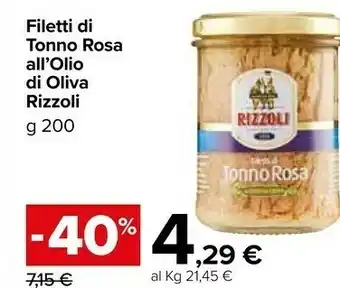 Carrefour Market Rizzoli Tonno offerta
