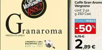 Carrefour Market Vergnano Caffè offerta