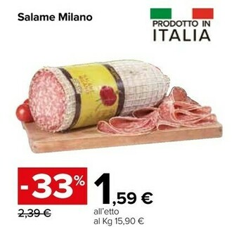 Carrefour Salame milano offerta