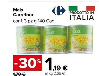 Carrefour Market Mais offerta