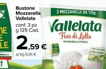 Carrefour Vallelata Mozzarella offerta