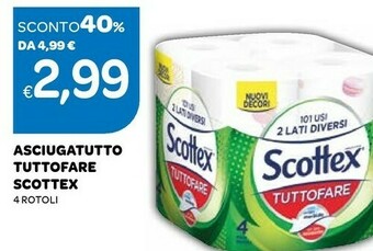 Ekom Scottex Asciugatutto Tuttofare 4 Rotoli offerta