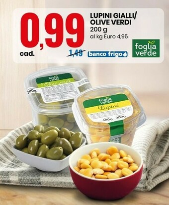 Foglia Verde Lupini Gialli/ Olive Verdi