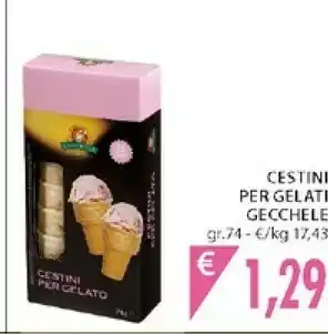 Mercatò Gecchele Cestini Per Gelato 74 G(ml) offerta