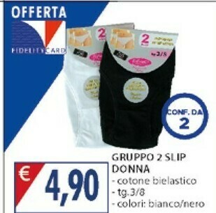 Gruppo 2 Slip Donna