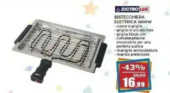 Happy Casa Lux Bistecchiera elettrica offerta
