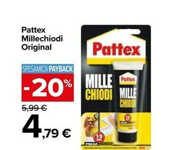 Carrefour Market Pattex Millechiodi Original offerta