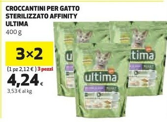 Coop Ultima Affinity Croccantini Per Gatto Sterilizzato offerta