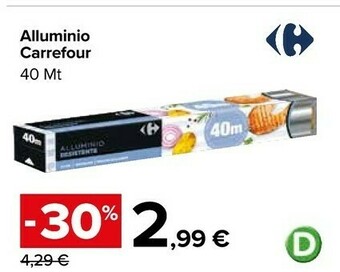 Carrefour Market Carta stagnola offerta