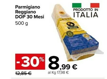 Carrefour Market Parmigiano Reggiano Dop 30 Mesi offerta