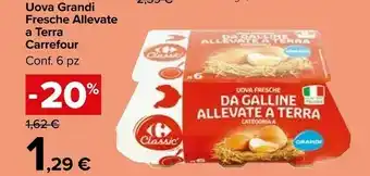 Carrefour Market Uova Grandi Fresche Allevate A Terra offerta