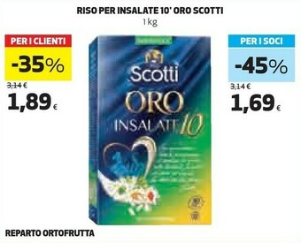 Coop Scotti Riso offerta