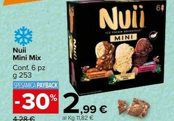 Carrefour Market Nuii Mini Mix 253 G offerta