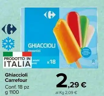 Carrefour Market Carrefour Ghiaccioli 1100 G offerta