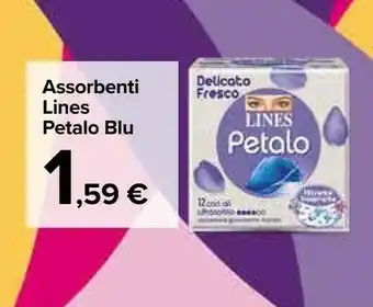 Carrefour Market Lines Assorbenti Petalo Blu offerta