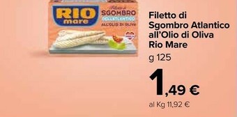 Carrefour Market Rio Mare Filetti di sgombro offerta