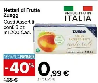 Carrefour Market Zuegg Nettari Di Frutta offerta