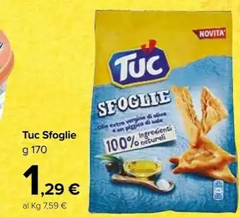 Carrefour Market Tuc Sfoglie Con Olio Extra Vergine Di Oliva offerta