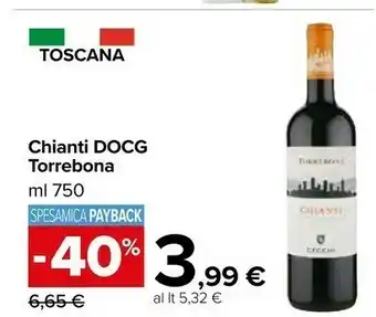 Carrefour Market Torrebona Toscana Chianti Docg offerta