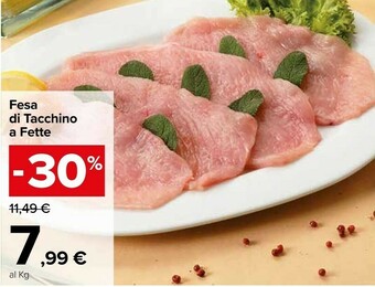 Carrefour Market Fesa Di Tacchino A Fette offerta