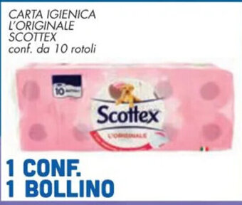 Conad Scottex Carta Igienica L'Originale conf. da 10 rotoli offerta