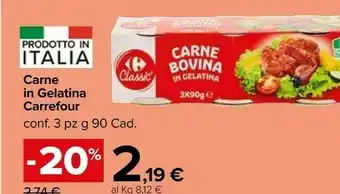 Carrefour Market Carne In Gelatina offerta