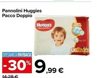 Carrefour Market Huggies Pannolini Pacco Doppio offerta