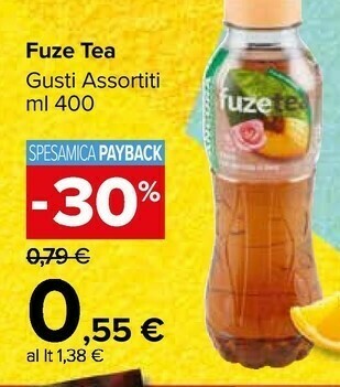 Carrefour Market Fuze tea Pesca Con Una Nota Di Rosa 400 G(ml) offerta