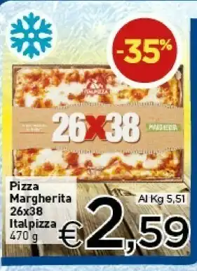 Crai Italpizza Pizza Margherita 26x38 offerta