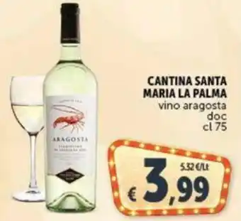 Cantina Santa Maria La Palma vino aragosta doc 75 cl