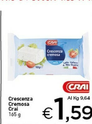Crai Crai - Crescenza Cremosa 165 G(ml) offerta