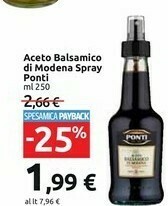Carrefour Market Ponti Aceto Balsamico Di Modena 250 G(ml) offerta