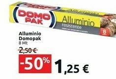 Carrefour Market Domopak Alluminio offerta