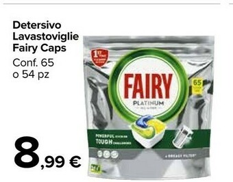 Carrefour Market Fairy Detersivo Lavastoviglie Caps offerta